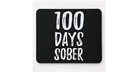 100 Days Sober Congratulations Sobriety Mouse Pad Zazzle