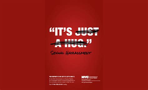 city launches ad campaign to encourage the reporting of sex harassment in the workplace the