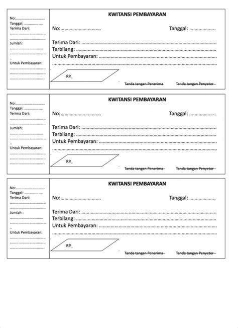 Kwitansi Kosong Format Contoh Dan Cara Membuat Lengka Vrogue Co