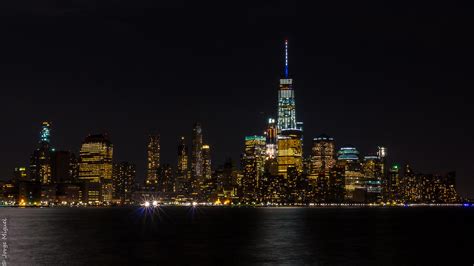 Downtown Manhattan Night View From Jersey City New Jersey Flickr
