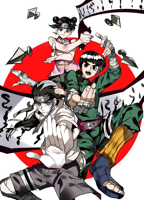 Tenten Rock Lee And Hyuuga Neji Naruto And More Drawn By Xi Luo