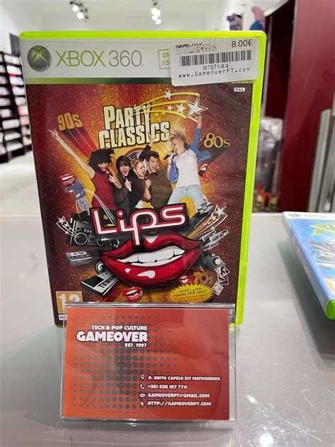 Lips Party Classics Item Box And Manual Pal Xbox 360