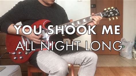 You Shook Me All Night Long (AC/DC) Guitar Cover - YouTube