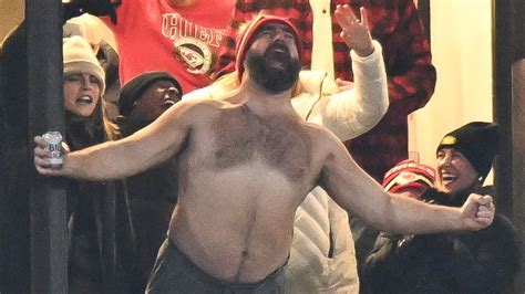 Jason Kelce Steals The Show And Goes Viral Celebrating Travis Touchdown For Kansas City Chiefs
