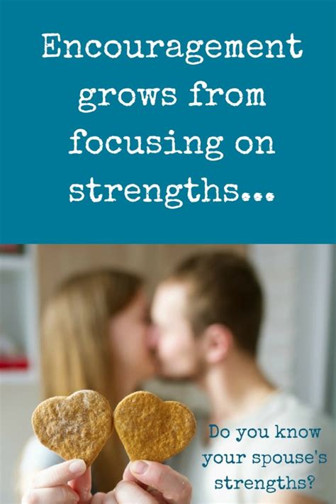 Know Your Spouses Strengths Encourage Your Spouse