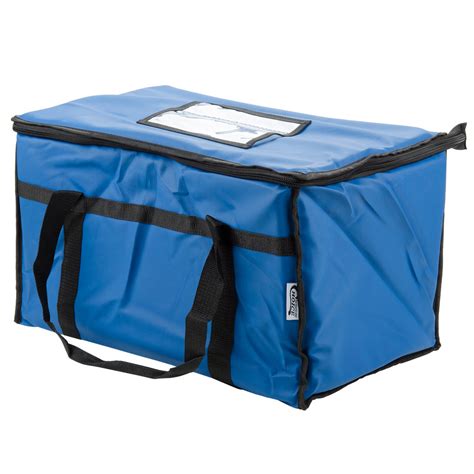 Choice 23 X 13 X 15 Blue Insulated Nylon Food Delivery