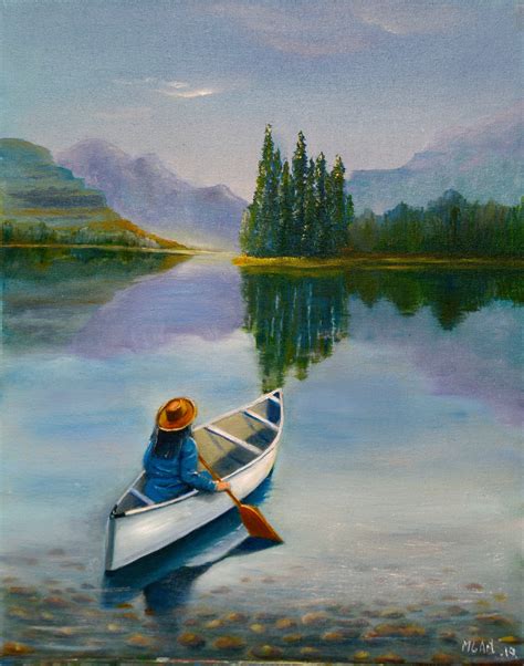 This Item Is Unavailable Etsy Lake Landscape Water Painting Boat