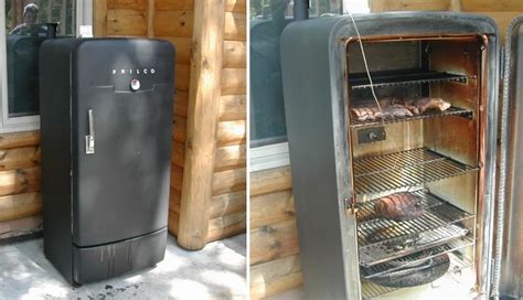 9 diy smoker plans for building your own beginner to experienced smoked bbq source 17 homemade pellet you can build easily a simple walkthrough an ugly drum how set up and modify offset smokers barrel thegrill com the standard pro hopper assembly 36 000 btus smoke daddy inc cold grill parts. Turn an Old Fridge Into a Smoker | Home Design, Garden ...