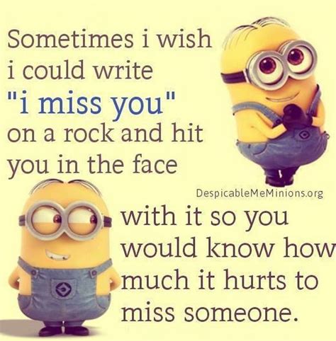 I Miss You Minion Quote Pictures Photos And Images For Facebook Tumblr Pinterest And Twitter
