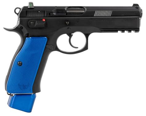 Cz 91202 Cz 75 Sp 01 9mm Luger 460 221 Black Black Steel Slide Blue