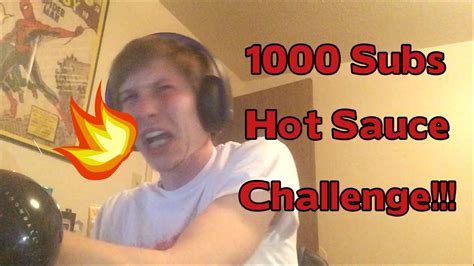 1000 Subs Hot Sauce Challenge Youtube