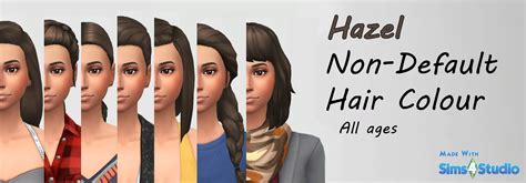 Hazel Hair Colour Non Default The Sims 4 Catalog Hazel Hair Color