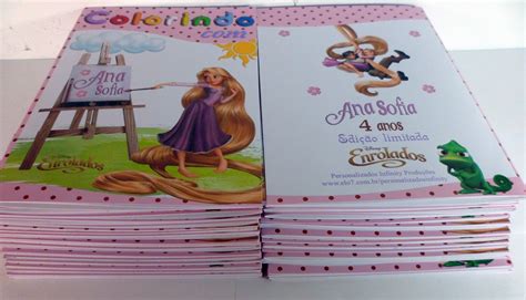 Revistinha Colorir Enrolados Rapunzel Studio Paper Personalizados Elo