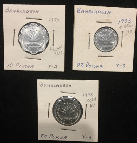 Bangladesh 3 Coin Set 1973 Alum Unc For Sale Buy Now Online Item
