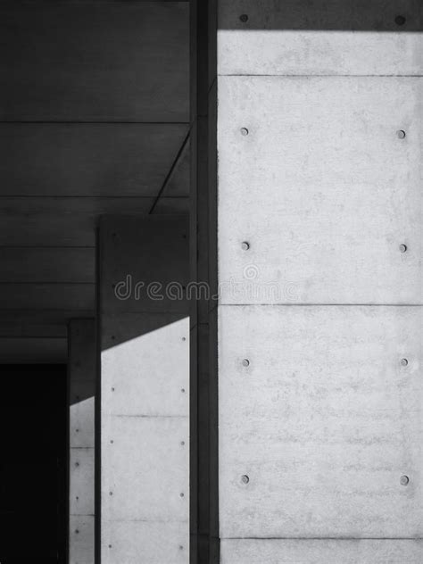 Estructura Moderna Del Detalle De La Arquitectura Blanco Y Negro Foto