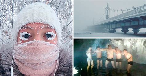 Its 62°c In Russia And Peoples Eyelashes Are Freezing Metro News