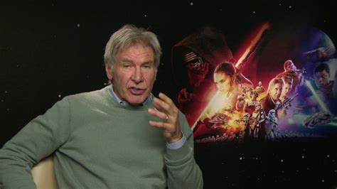 Star Wars The Force Awakens Interview Harrison Ford Youtube