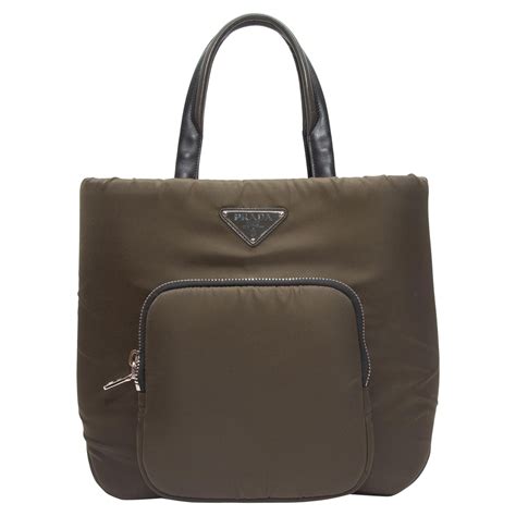 Prada Top Handle Bag W Lock And Key For Sale At 1stdibs Prada Lock