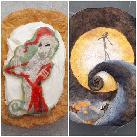 My Nightmare Before Christmas Pies Side By Side One Pie Was For