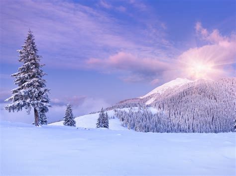 Mountains Snow Winter Clouds Scenery Hd Wallpaper Preview