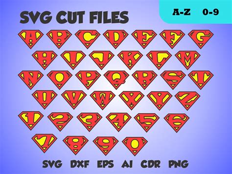 Superman Font Perfect Cut Monogram Letters Svg Cut File