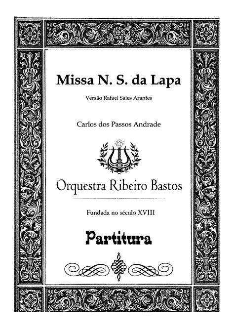 1760) nossa senhora do monte do carmo 74 (c. Missa Nossa Senhora da Lapa in F major (Passos, Carlos dos) - IMSLP: Free Sheet Music PDF Download