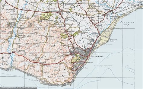 Historic Ordnance Survey Map Of Eastbourne 1920