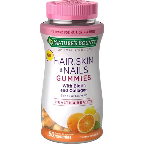 Natures Bounty Hair Skin And Nails With Collagen And Biotin Gummies