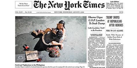 Dutertes War On Drugs Lands On New York Times Front Page Gma News Online