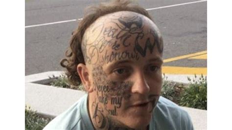 Man With Face Tatts And Cooked Mullet Hunted By Police For Stealing Sex Toys Cars A Phone And