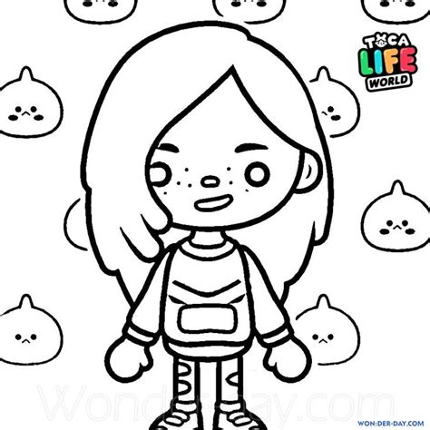 Printable Toca Boca Coloring Pages Printable Coloring Pages