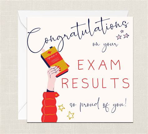 Congratulations On Your Exam Results Greetings Card With Etsy