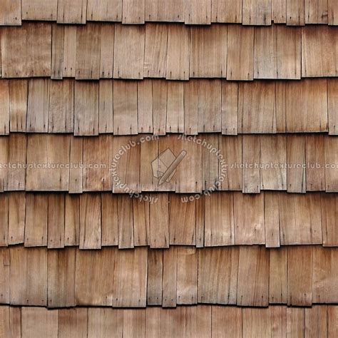 Wood Shingle Roof Texture Seamless 03864
