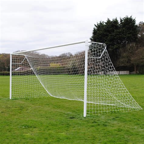Senior Extra Heavy Duty 24x8 Football Goal Package 11 A Side Socketed