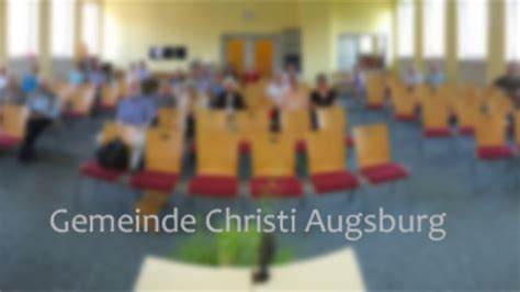 Gemeinde Christi Augsburg 12 April 2020 Youtube