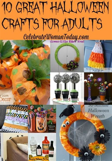 10 Easy Halloween Crafts For Adults Halloween Crafts Easy Halloween