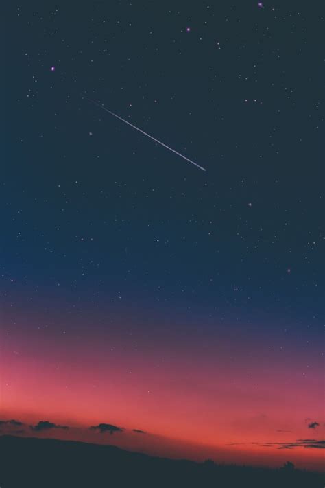 Phone Night Sky Blue Wallpapers Wallpaper Cave