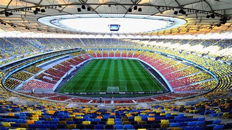 The stadium held 60,120 people. Arena Națională, Bucarest, Rumania. Capacidad 55 611 ...