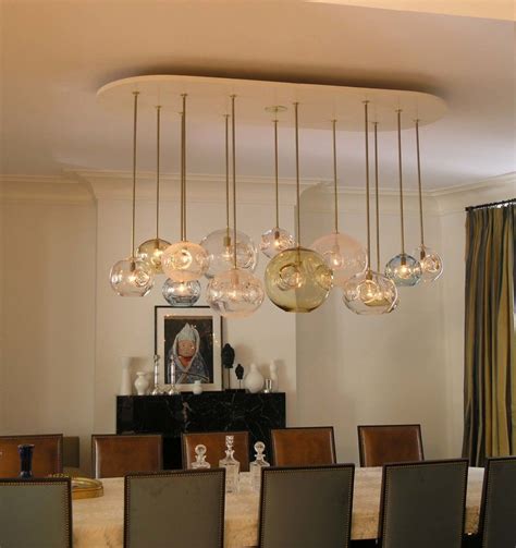 Dining Room Unique Brushed Nickel Pendant Lamp False Ceiling Classy