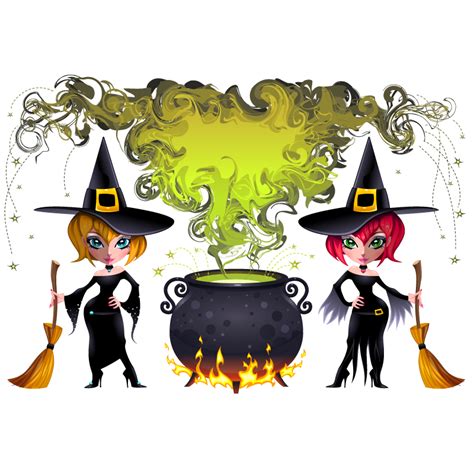 Desenho Bruxas Happy Halloween Png Transparente Download Free