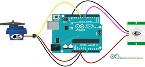 Arduino Motion Sensor Servo Motor Arduino Tutorial