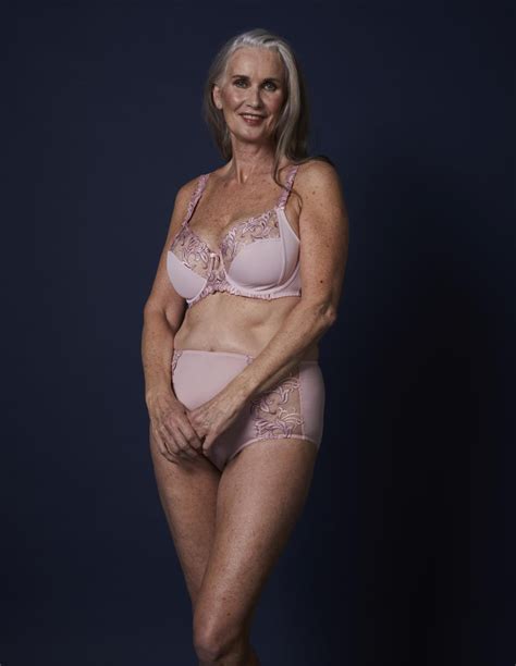 This Lingerie Campaign Stars A 59 Year Old Model Who Says It S Ok Not To Be Perfect Fashion