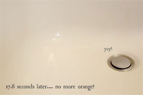 How To Clean Orange Water Stains The Creek Line House