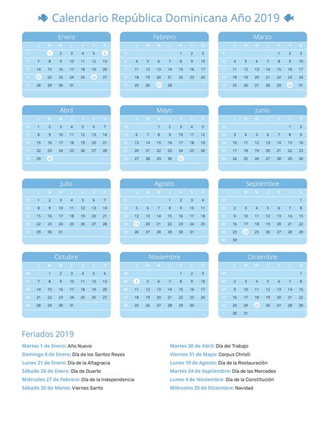 calendario republica dominicana ano feriados