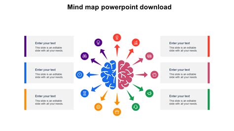 Incredible Mind Map Powerpoint Download Slide Templates