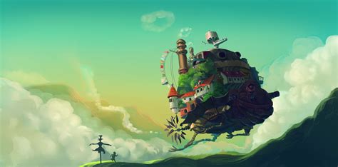 Wallpaper Scenery Studio Ghibli Howls Moving Castle Hayao Miyazaki