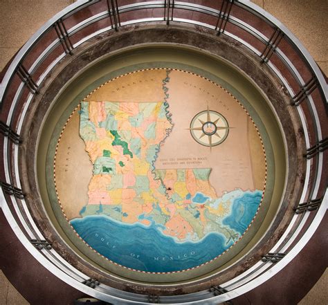 Lsem Topographical Map Louisiana State Exhibit Museum