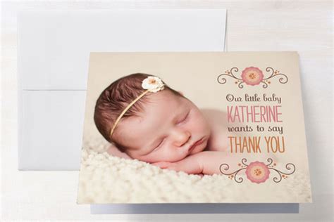 Magical, meaningful items you can't find anywhere else. Little Baby Says Thank You Cards by Sara C. | Minted
