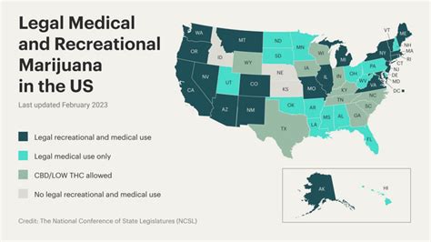 United States Cannabis Legalization Map As Of February 2023 R Legalization