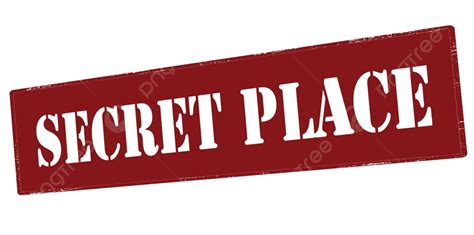 Secret Place Sign Site Confidential Vector Sign Site Confidential